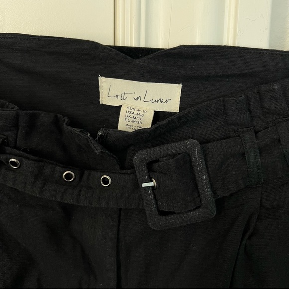 belted lined pants - Picture 2 of 4